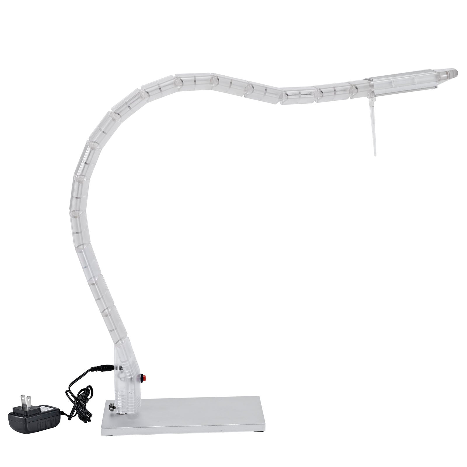 Lexington Modern Inspect Table Lamp, Metal, 36in x 25in x 25in, White, Model EEI-314-WHI