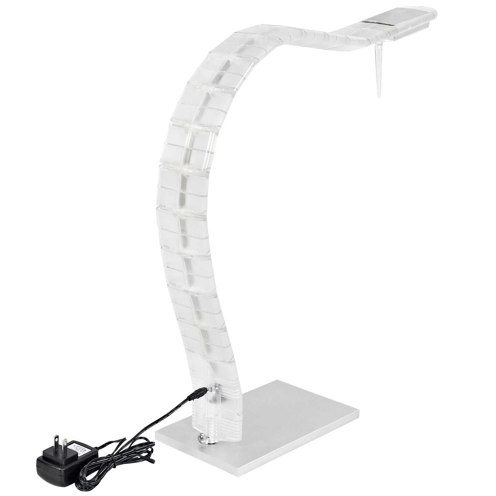Lexington Modern Inspect Table Lamp, Metal, 36in x 25in x 25in, White, Model EEI-314-WHI