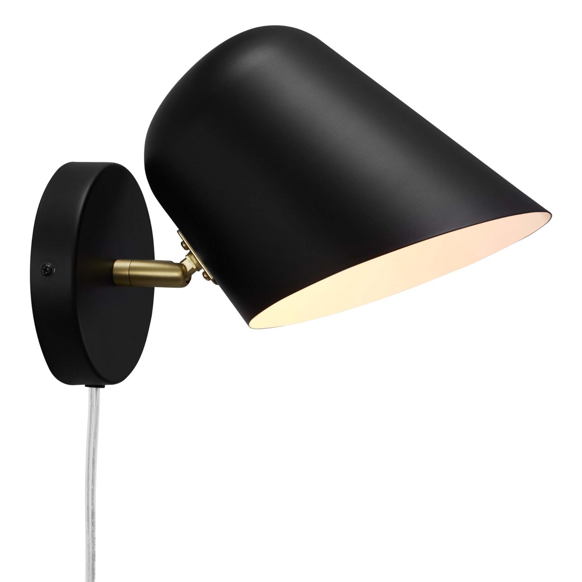 Modway Briana Wall Sconce, Metal, 11inD x 7inW x 7inH, Black, Model EEI-5300-BLK