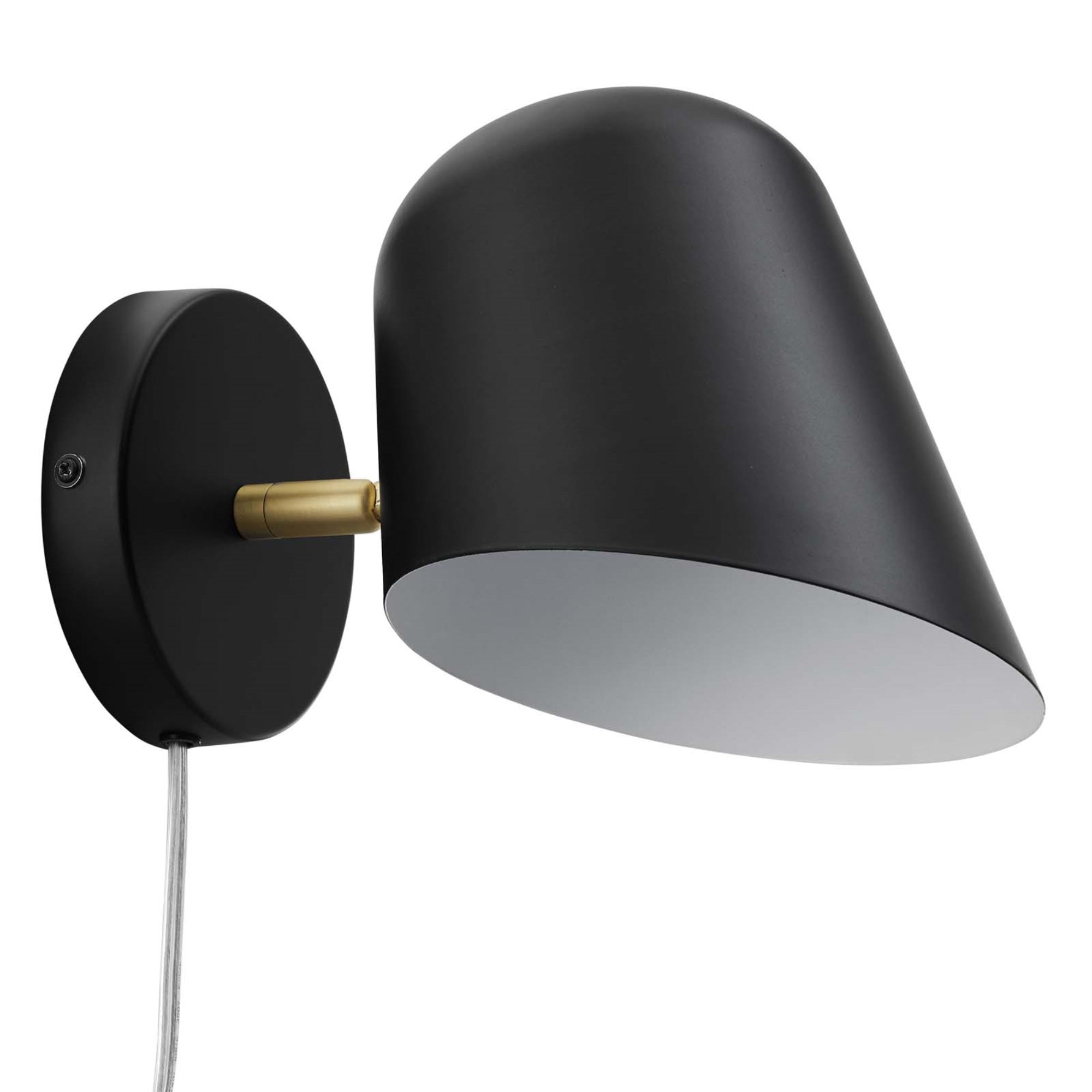 Modway Briana Wall Sconce, Metal, 11inD x 7inW x 7inH, Black, Model EEI-5300-BLK