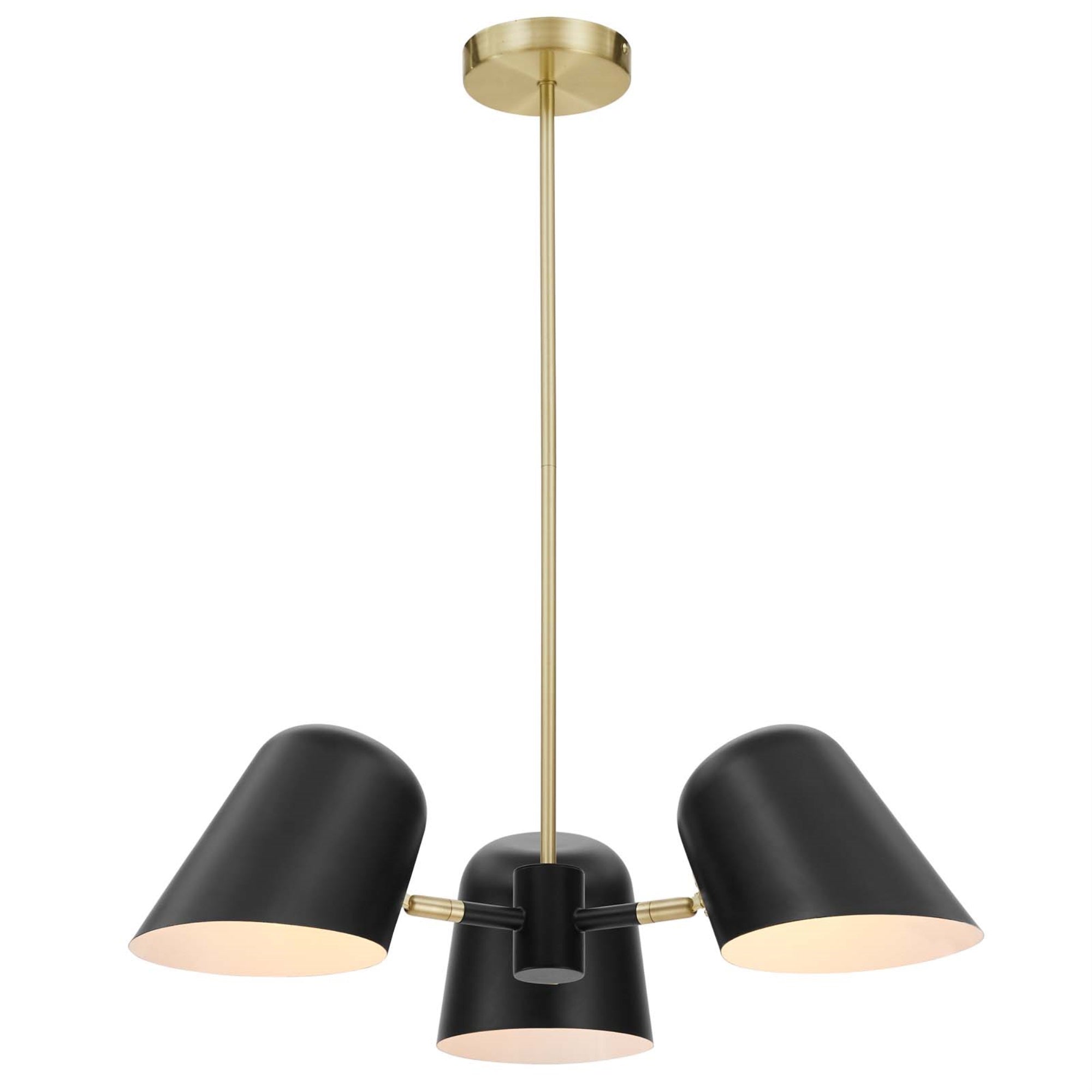 Modway Briana Chandelier Metal 25.5inD x 25.5inW x 64.5inH Black Model EEI-5301-BLK