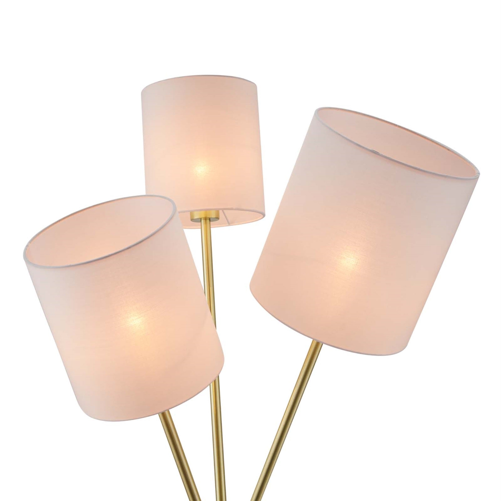 Modway Alexa 3-Light Floor Lamp In Gold