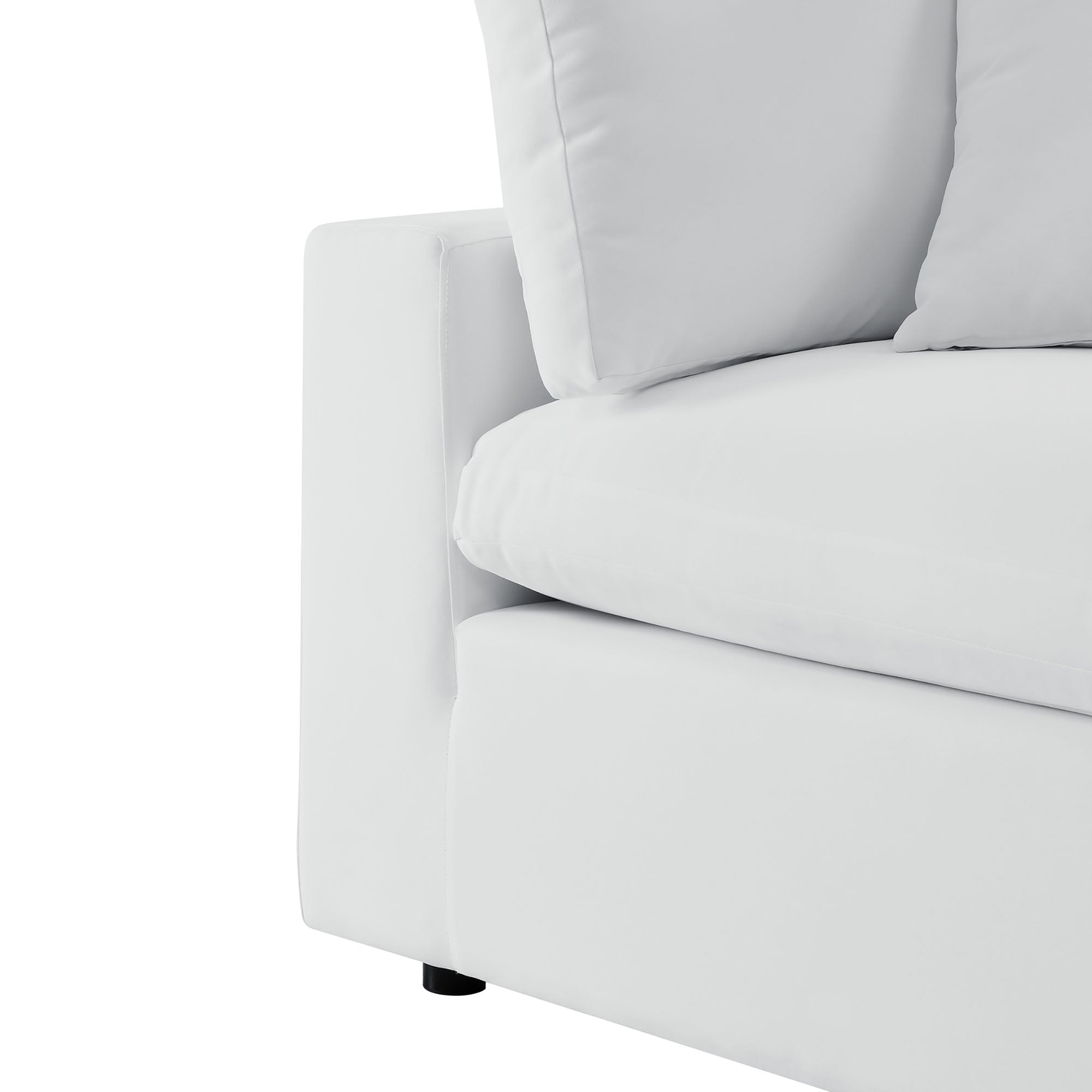 Commix Outdoor Patio Sectional Sofa – 5-Piece White Sunbrella® Edition by Patio Elegance