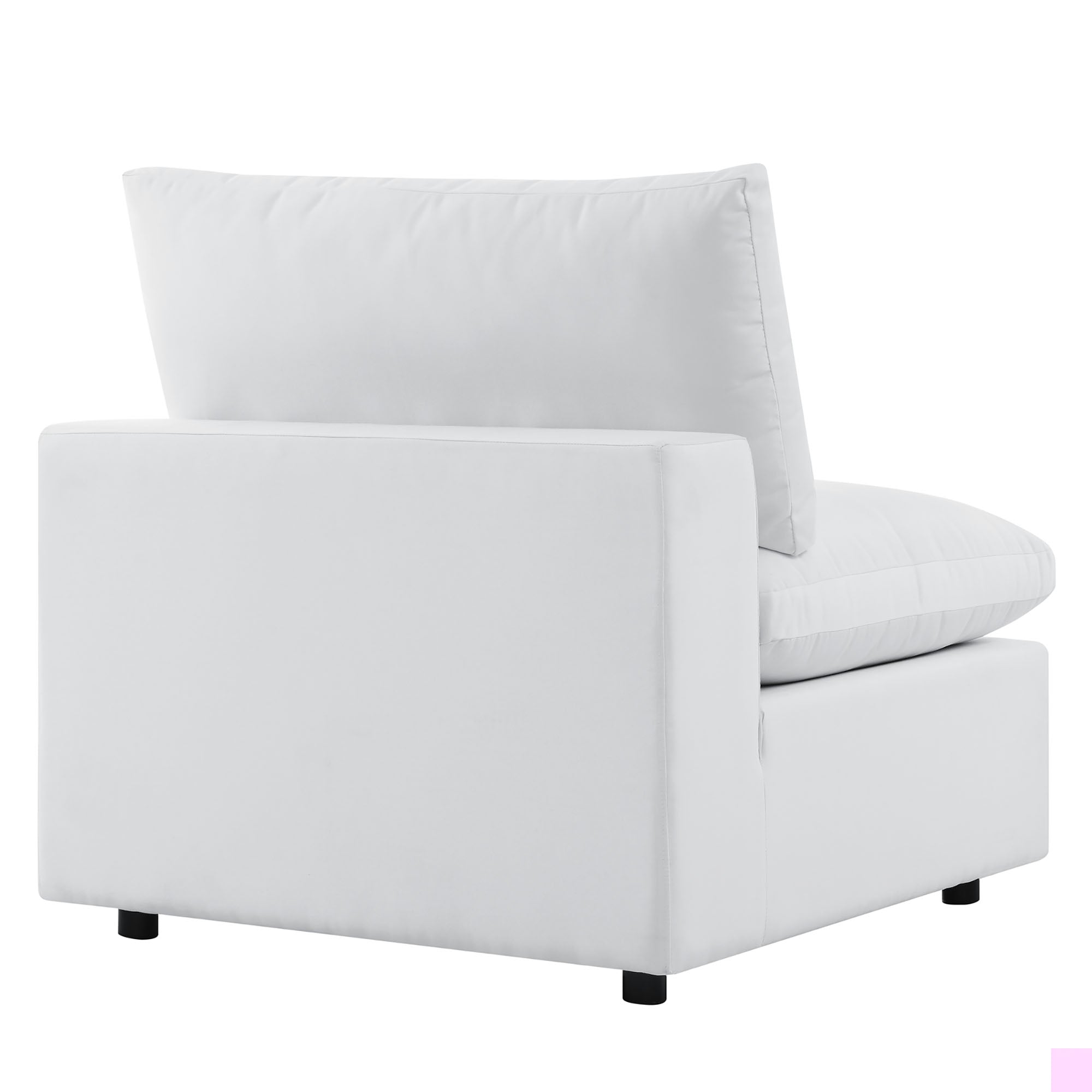 Commix Outdoor Patio Sectional Sofa – 5-Piece White Sunbrella® Edition by Patio Elegance