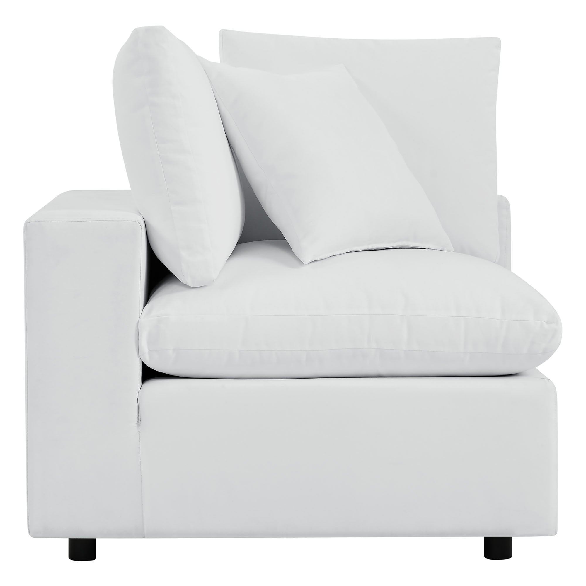 Commix Outdoor Patio Sectional Sofa – 5-Piece White Sunbrella® Edition by Patio Elegance