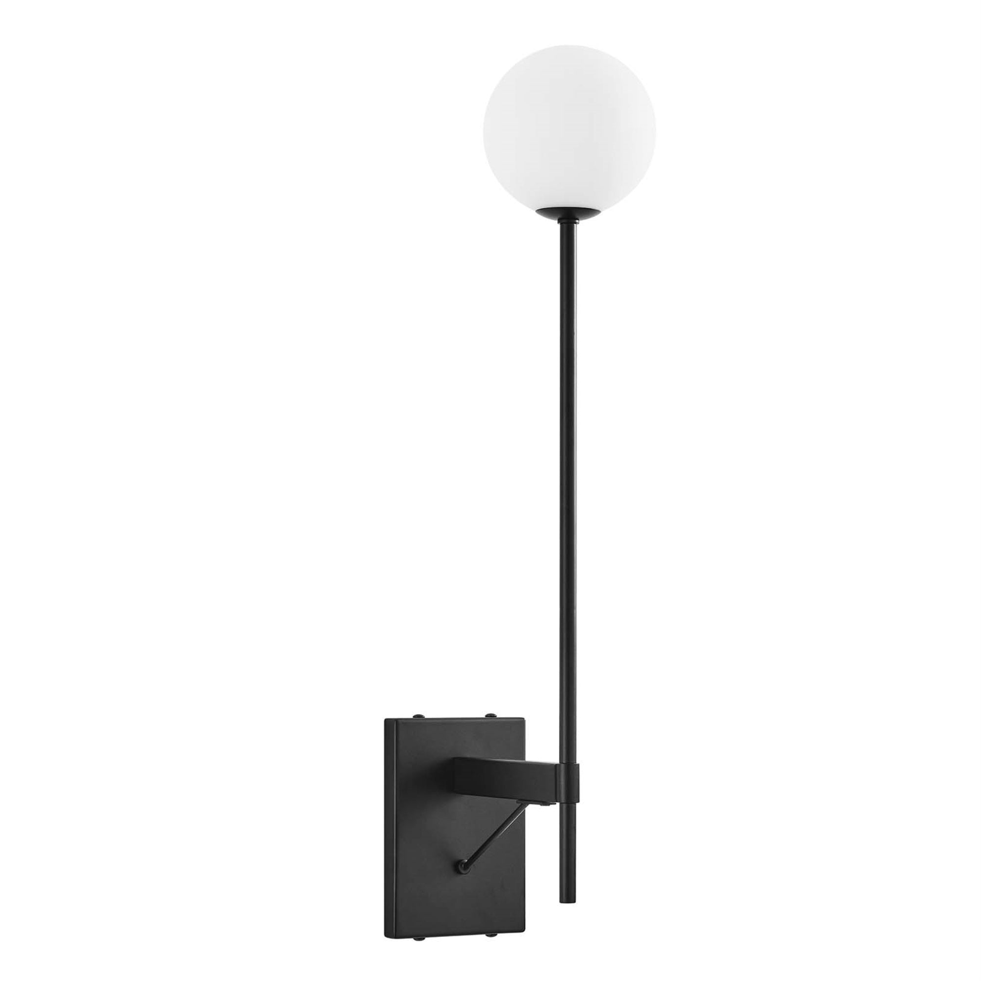 Modway Riva Wall Sconce, Metal, Black, Model EEI-6533-BLK