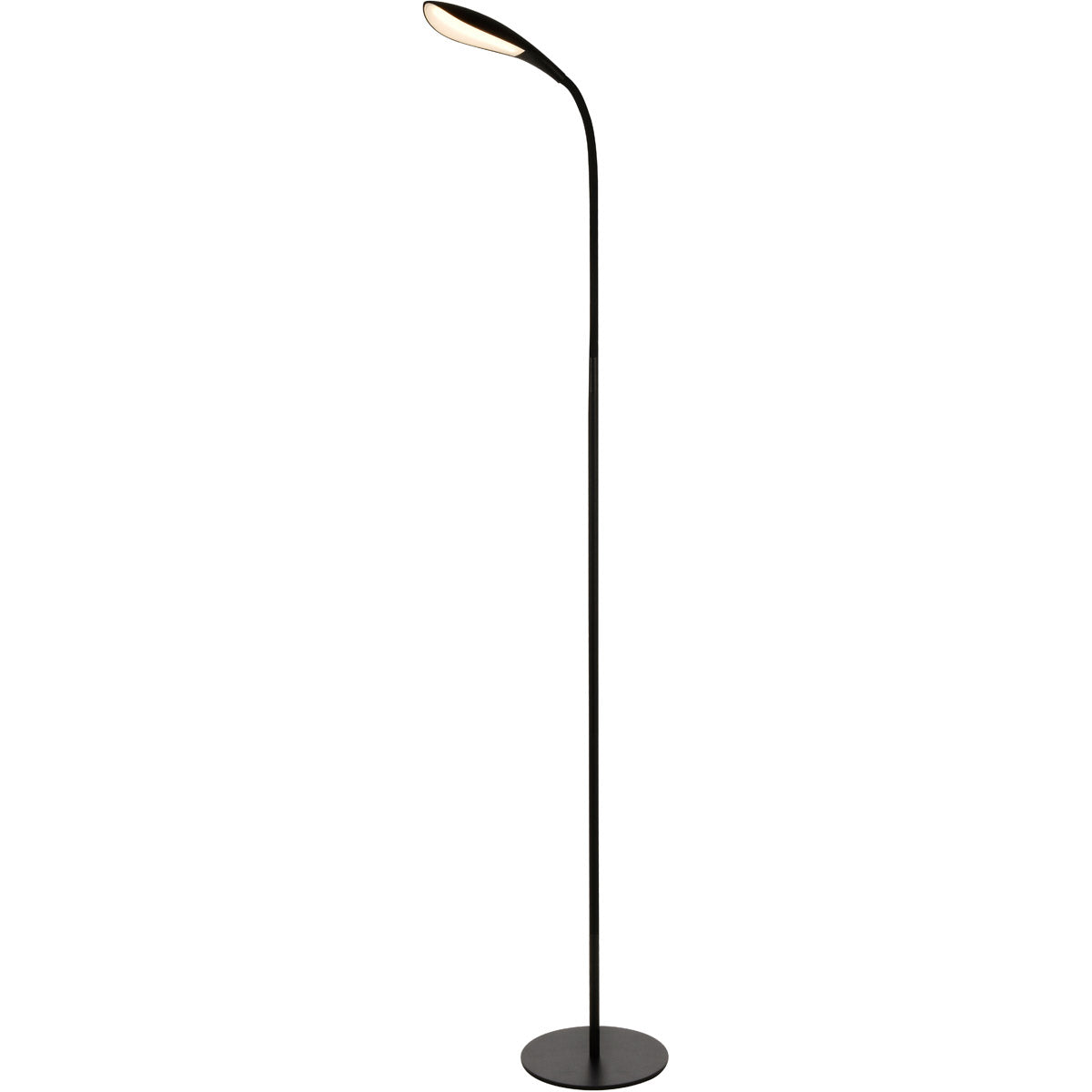 Elegant Decor LEDFL004 Sleek LED Desk Lamp with Smooth Touch Dimmer & USB  Matte Black