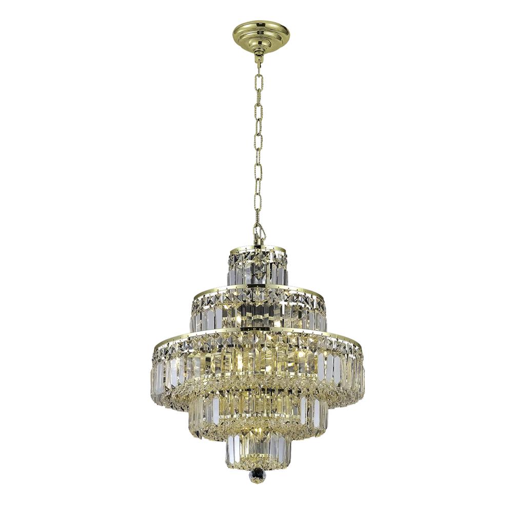 Elegant Lighting V2038D20g-Rc 21 x 20 in Maxime 13 Light gold chandelier