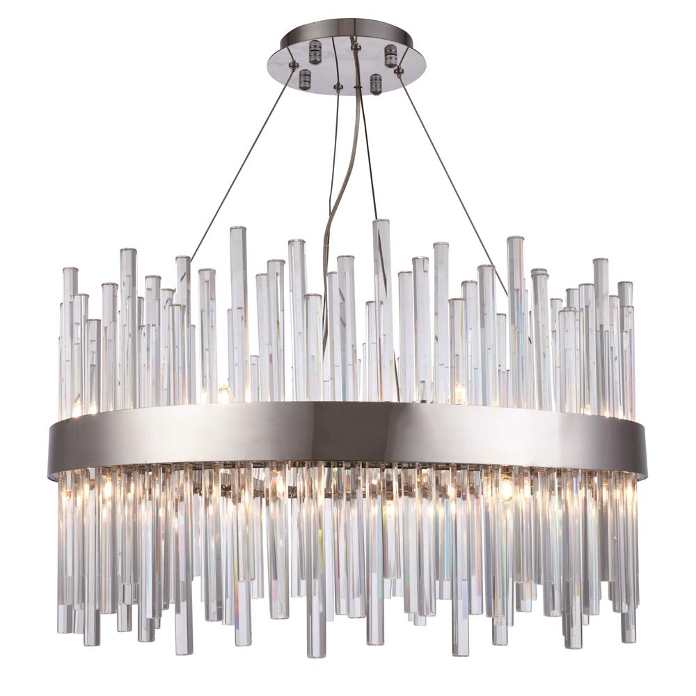 Elegant Lighting 16 Light Chrome Chandelier Clear Royal Cut Crystal 14inx25inx25in Silver Model 3000D25C