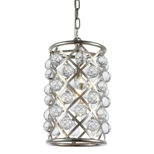 Elegant Lighting Corona Collection 9800F14C/Rc 4-Light Flush Mount With Royal Cut Crystals, Gold Finish
