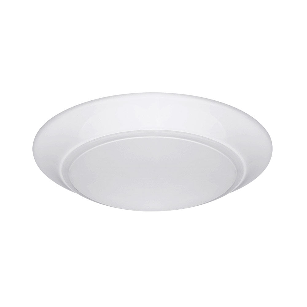 Euri Lighting EIN-CL06WH-2030e 7'' Round LED Ceiling Light with White Bezel 3000K