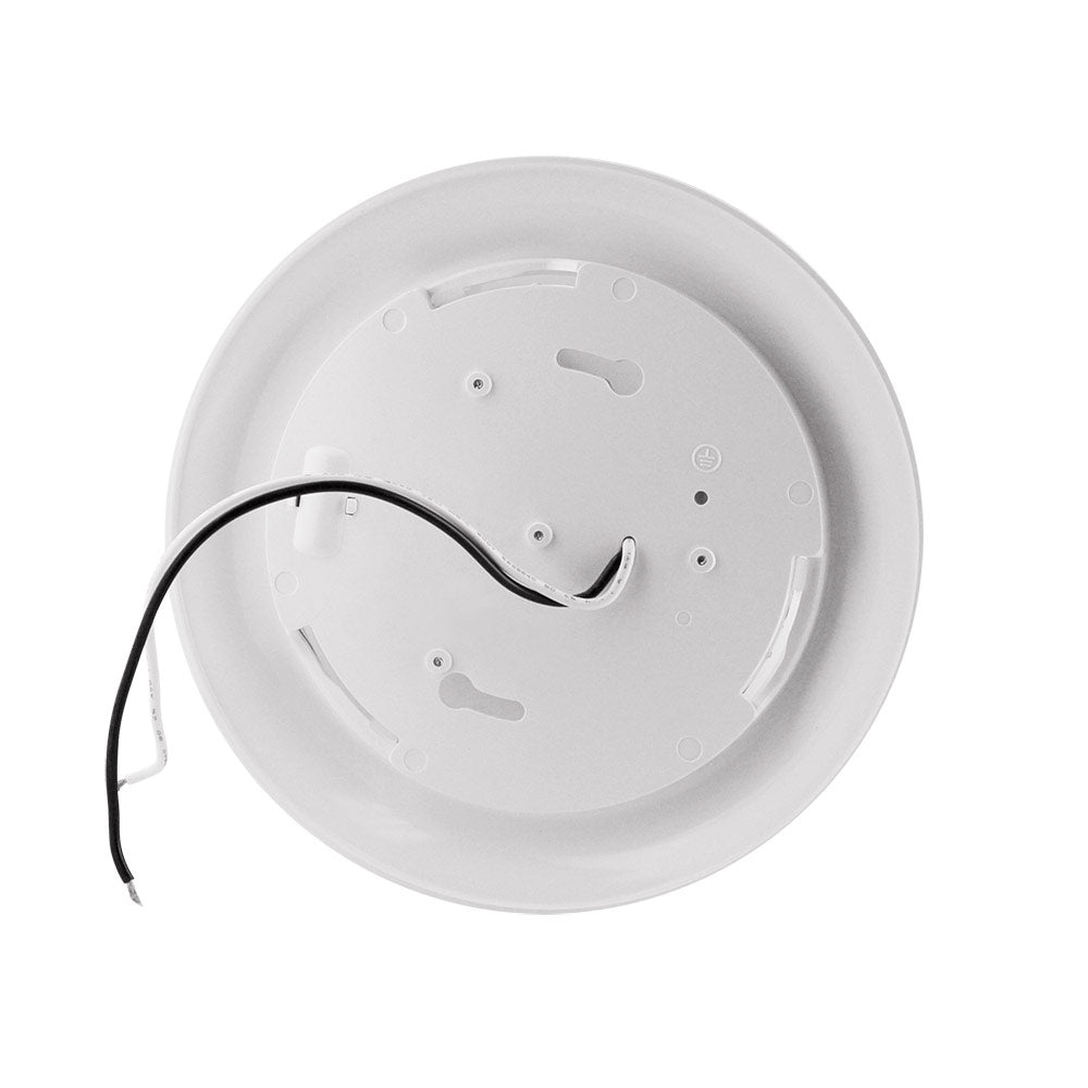 Euri Lighting EIN-CL06WH-2030e 7'' Round LED Ceiling Light with White Bezel 3000K