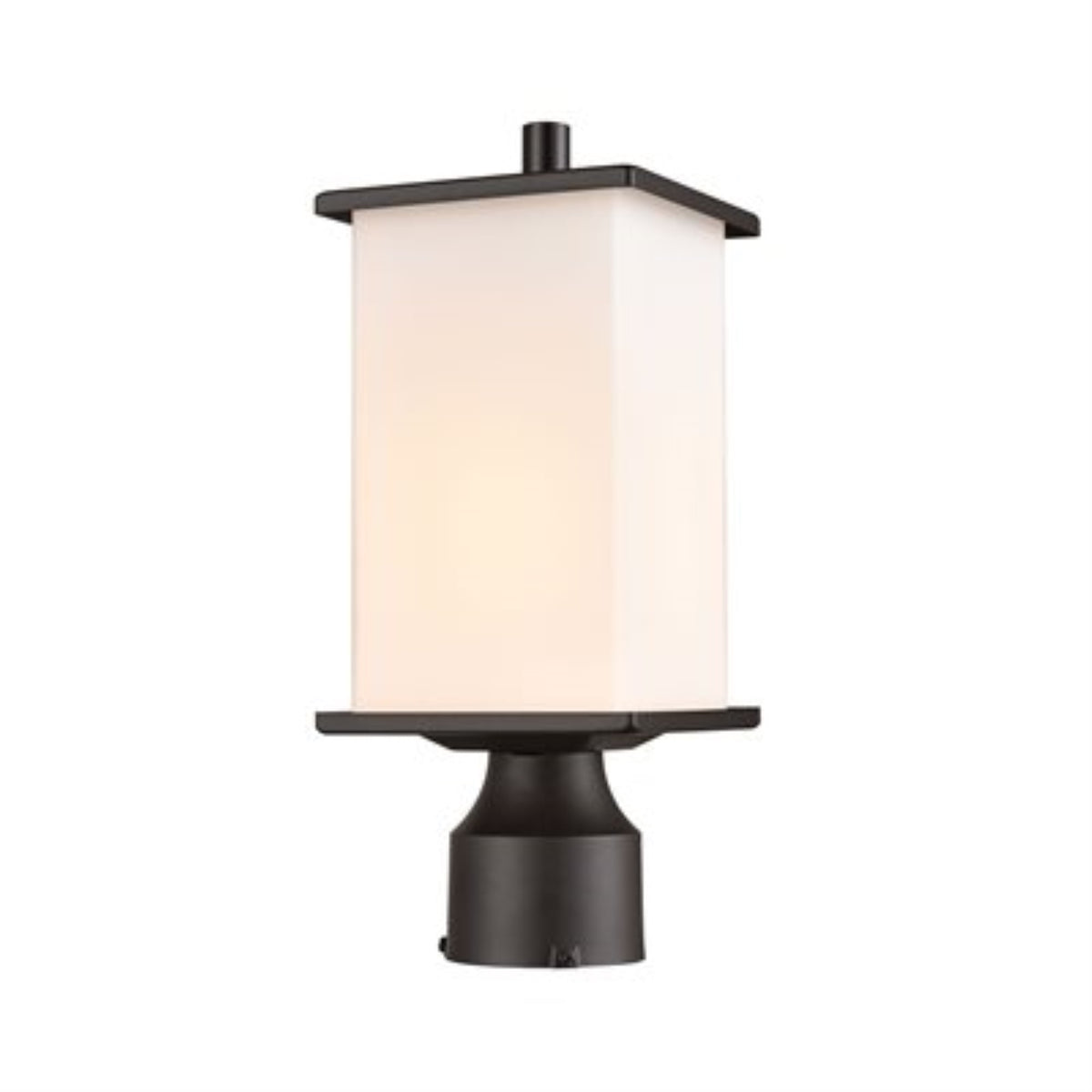 Broad Street 1-Light Exterior Post Mount in Textured Black
