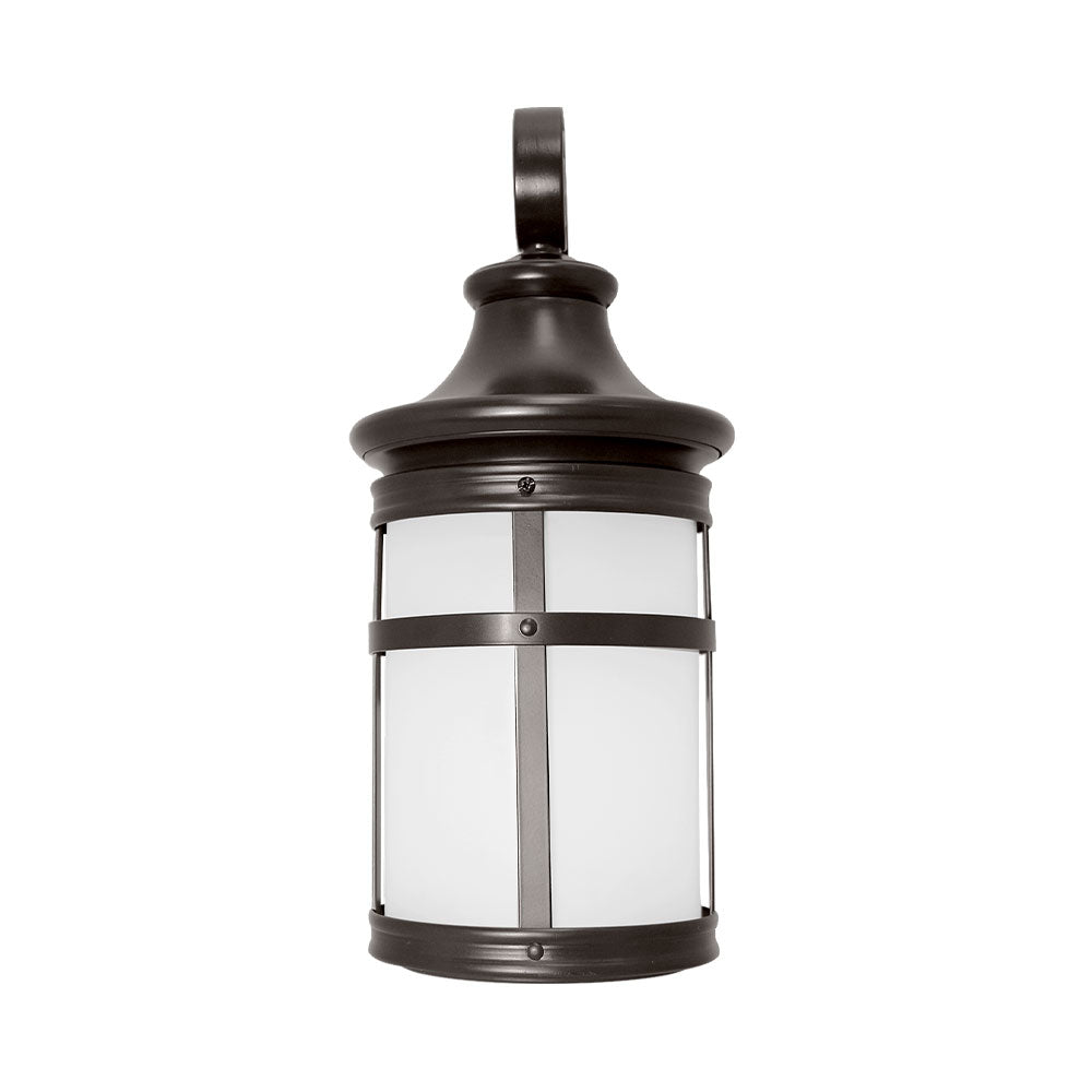Euri Lighting Outdoor Patio LED Wall Lantern, 12.5W, 1200 Lumens, 3000K Soft White, Oil Rubbed Bronze, Model EOL-WL17BRZ
