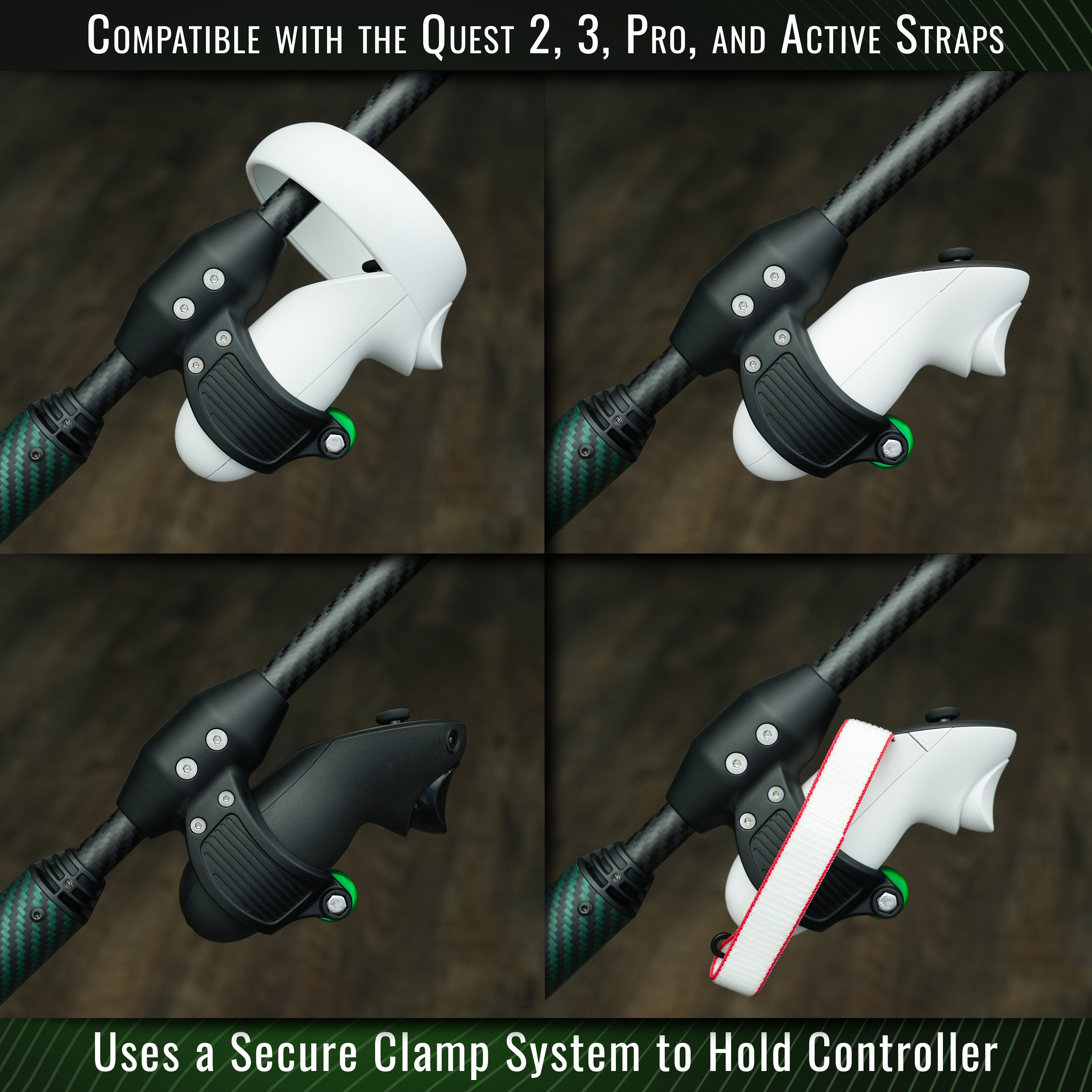 DriVR Elite - Adjustable VR Weighted Golf Club Handle Accessory - Compatible with Quest 2, 3/3s, and Pro