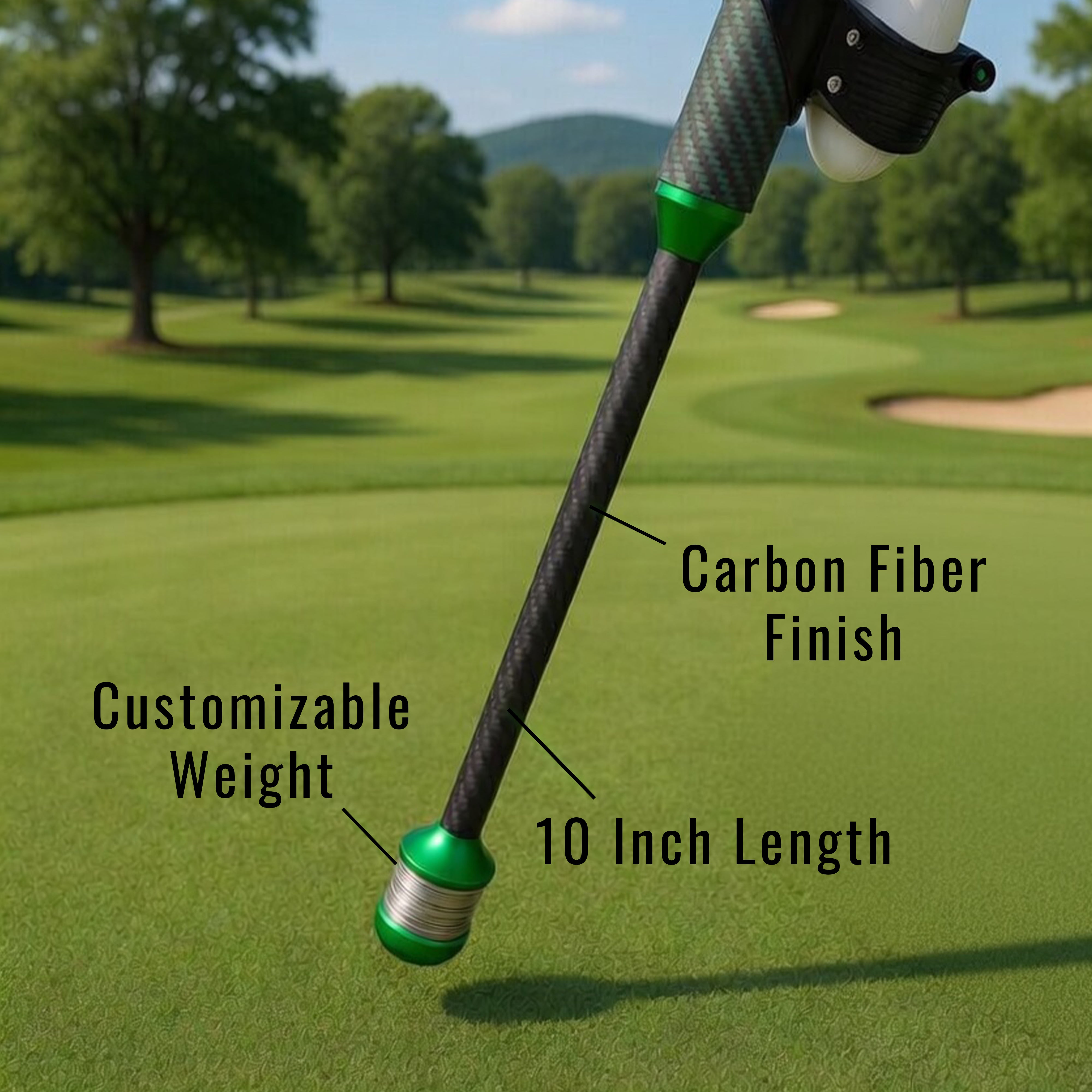 DriVR Elite Mini -  Adjustable VR Weighted Golf Club Handle Accessory - Compatible with Quest 2, 3/3s, and Pro