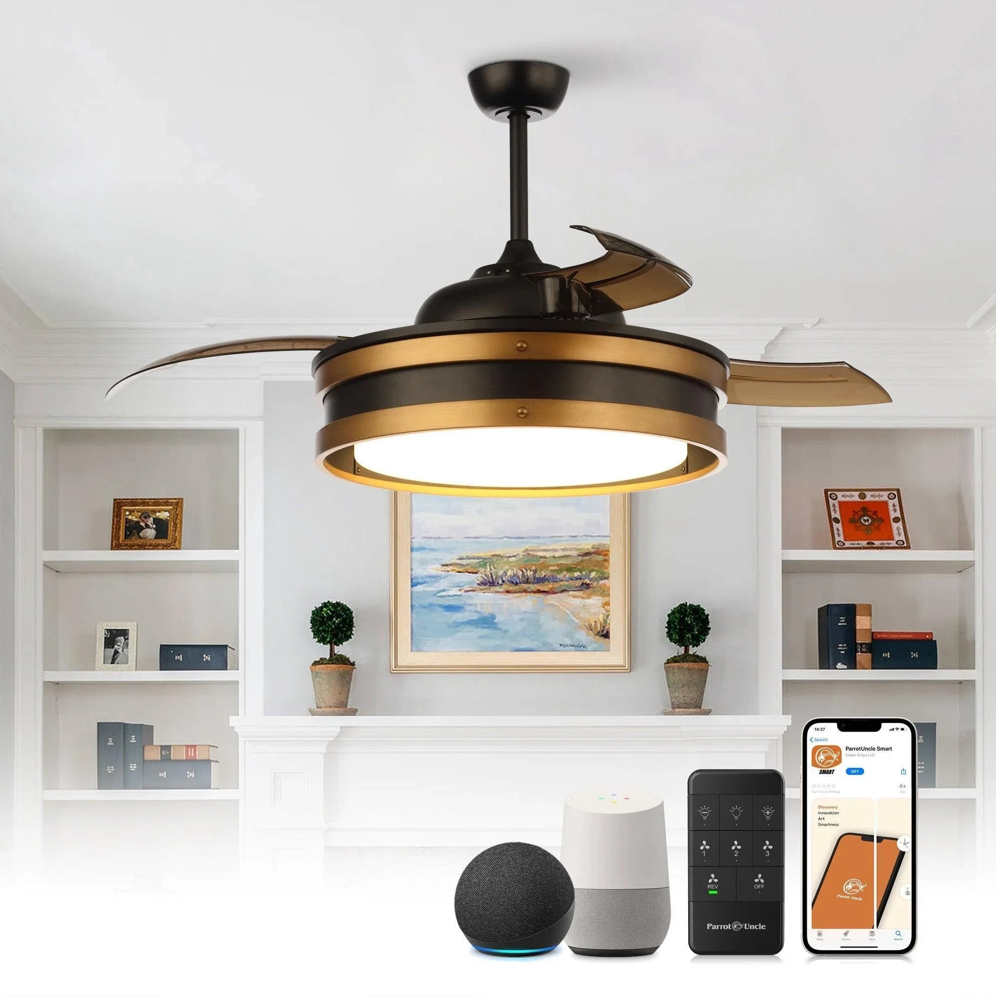52" Mayna Smart Fan With Led Light