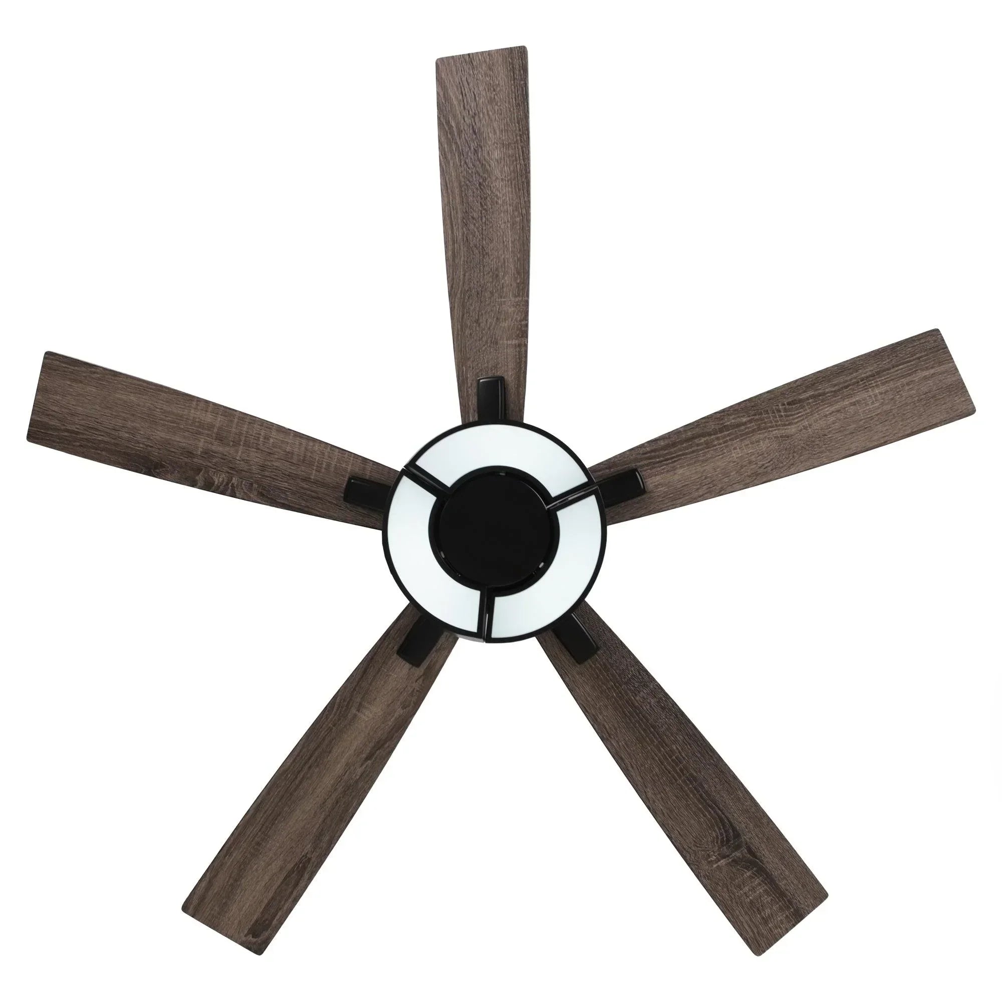 52" Vendome Industrial Downrod Mount Reversible Ceiling Fan with Lighting and Remote Control