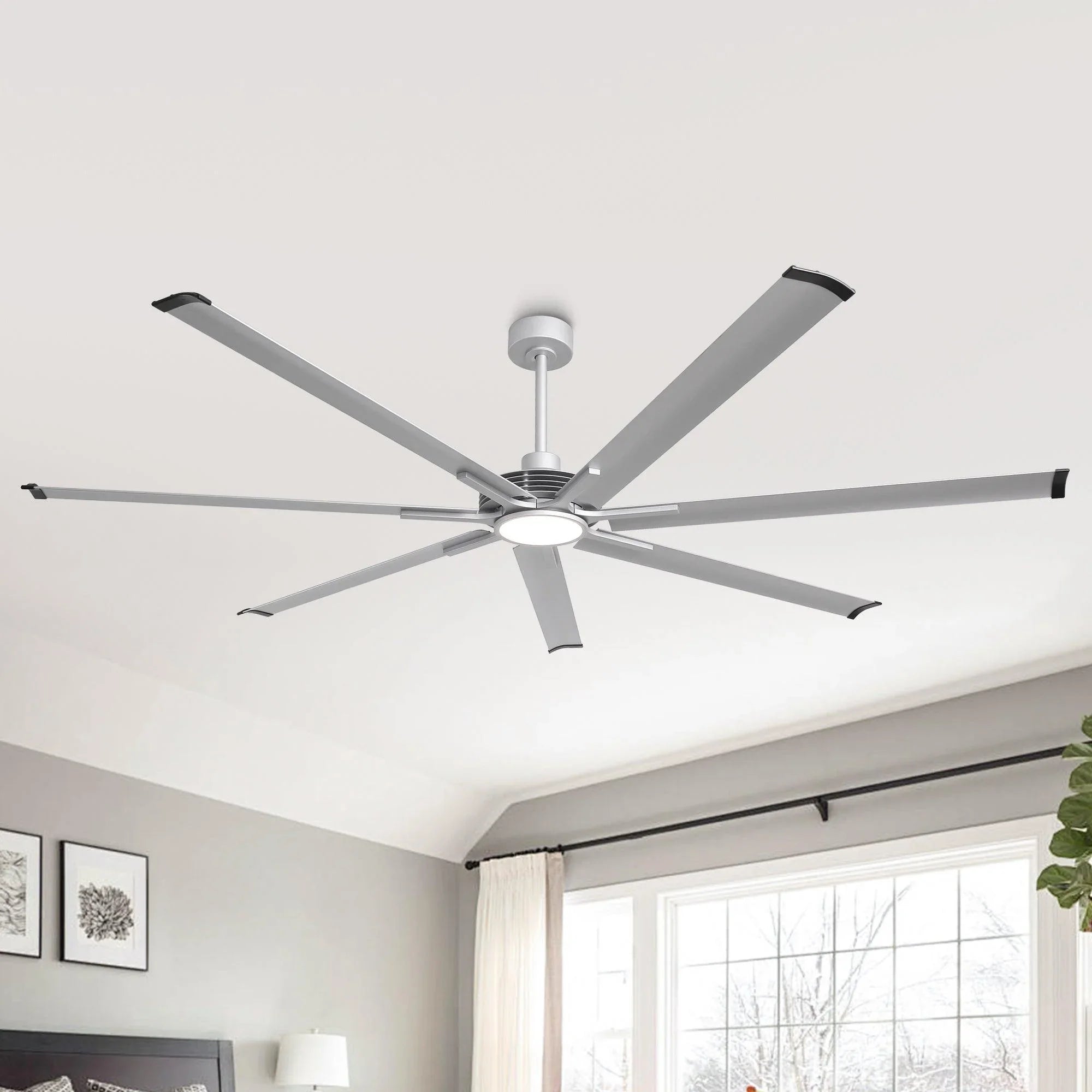 Padus Large Ceiling Fan with Dimmable Light and Remote Control