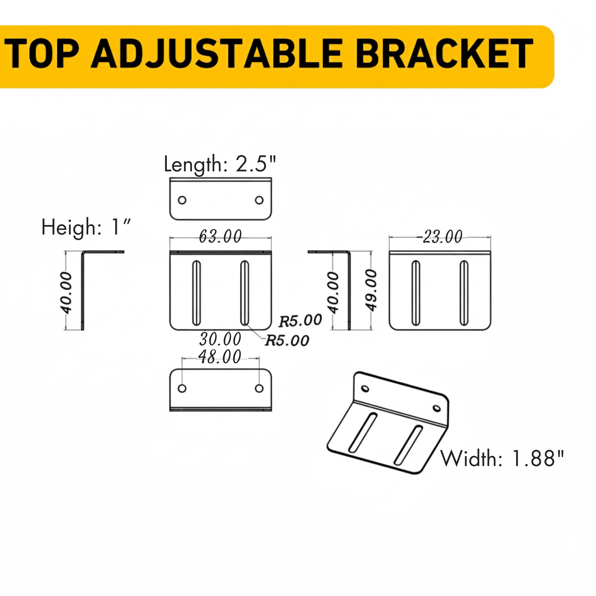 Universal Mounting Bracket BICMBSL001-002