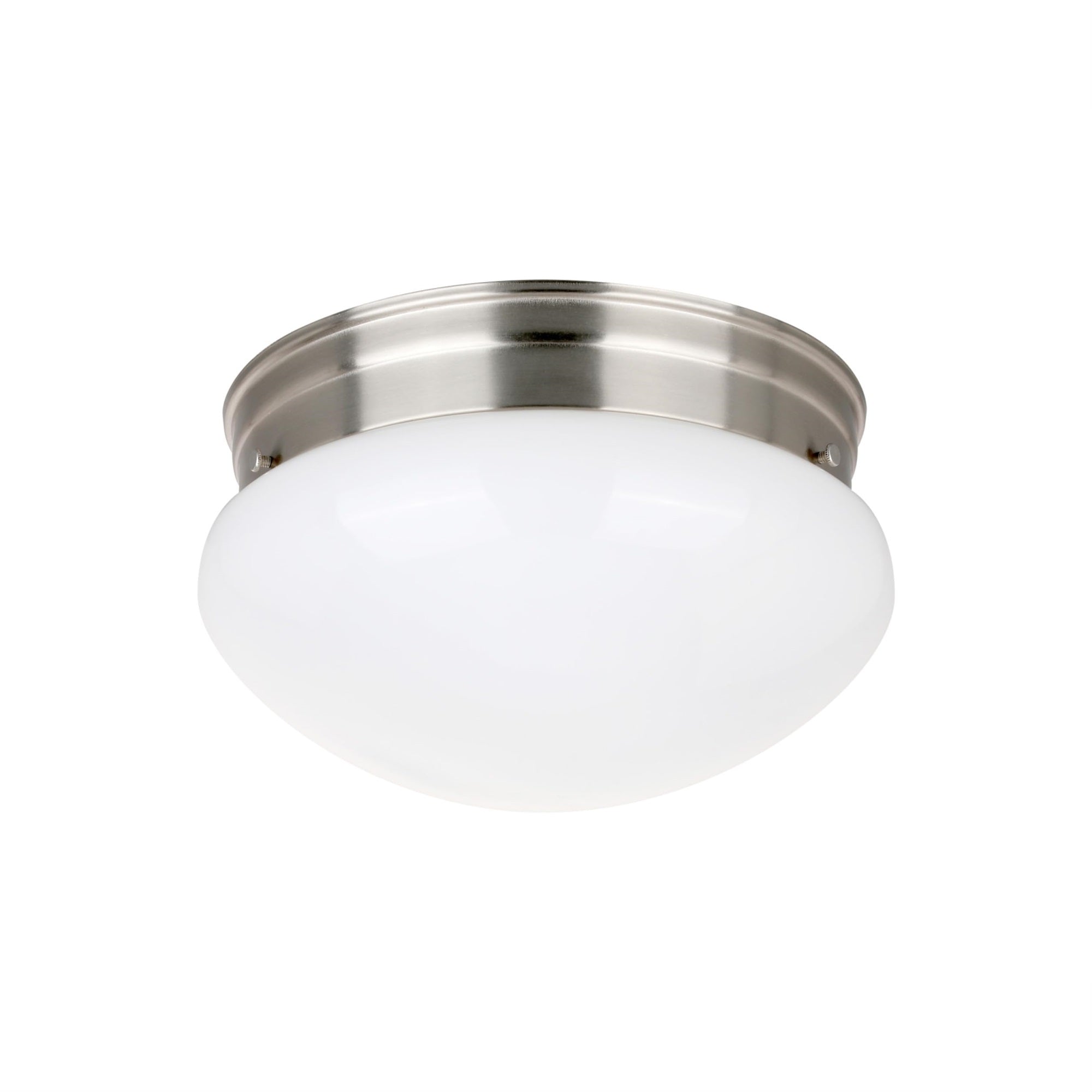 Miseno Ml2317 9" Wide Flush Mount Bowl Ceiling Fixture - Brushed Nickel