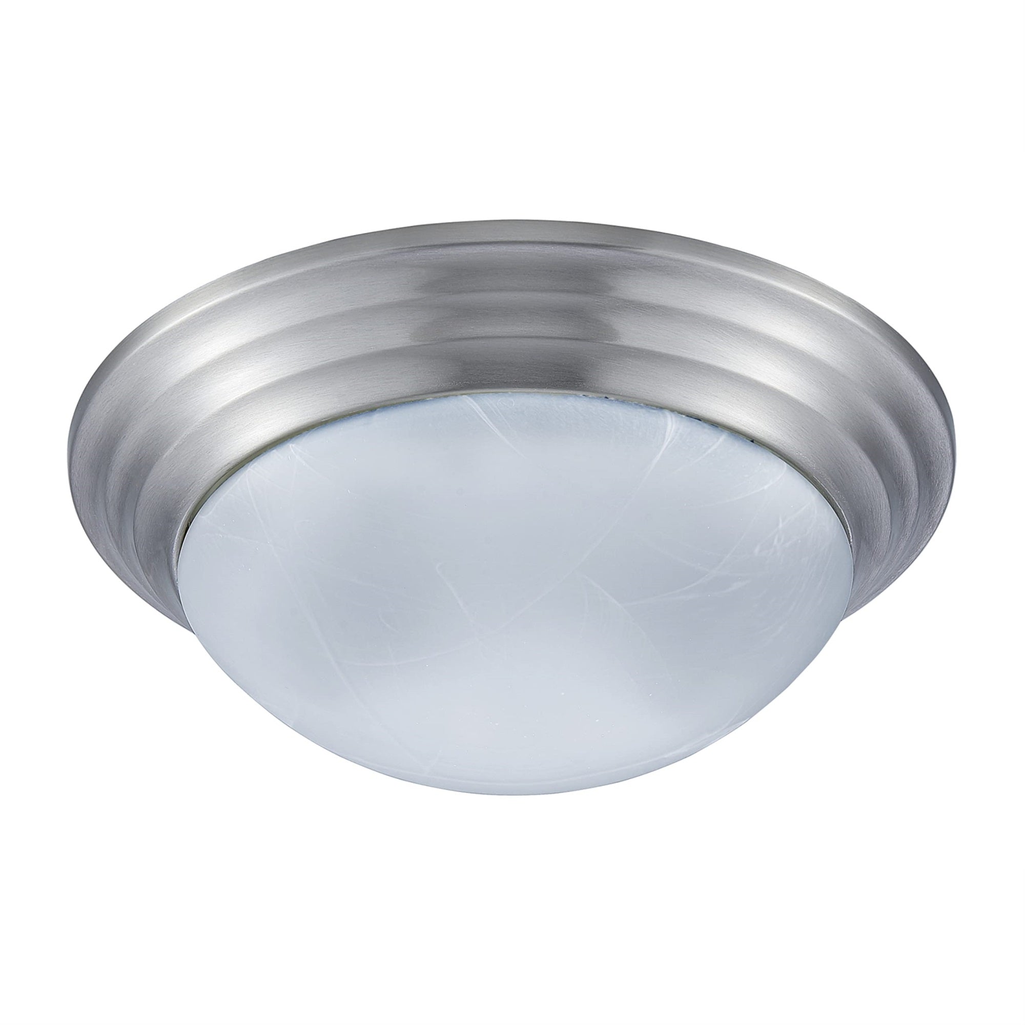 Miseno Ml14280 2 Light 15" Wide Flush Mount Bowl Ceiling Fixture - Brushed Nickel