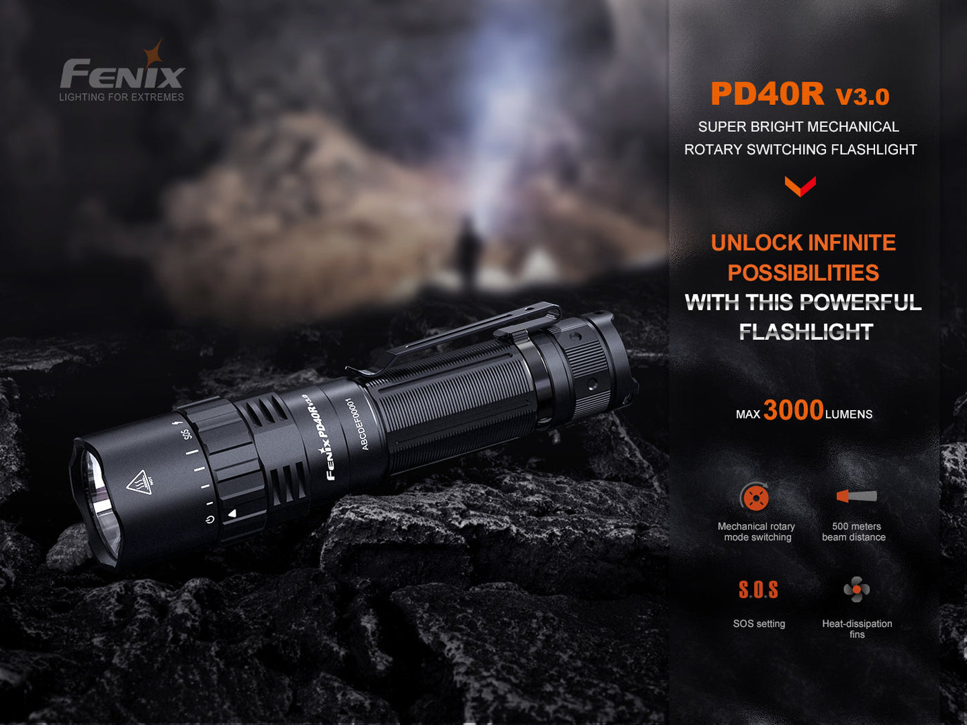 fenix fd flashlights PD35 V3.0 Everyday Carry Flashlight time packed into this flashlight are unmatched for its handheld size Fenix PD40R V3.0 Rechargeable Flashlight