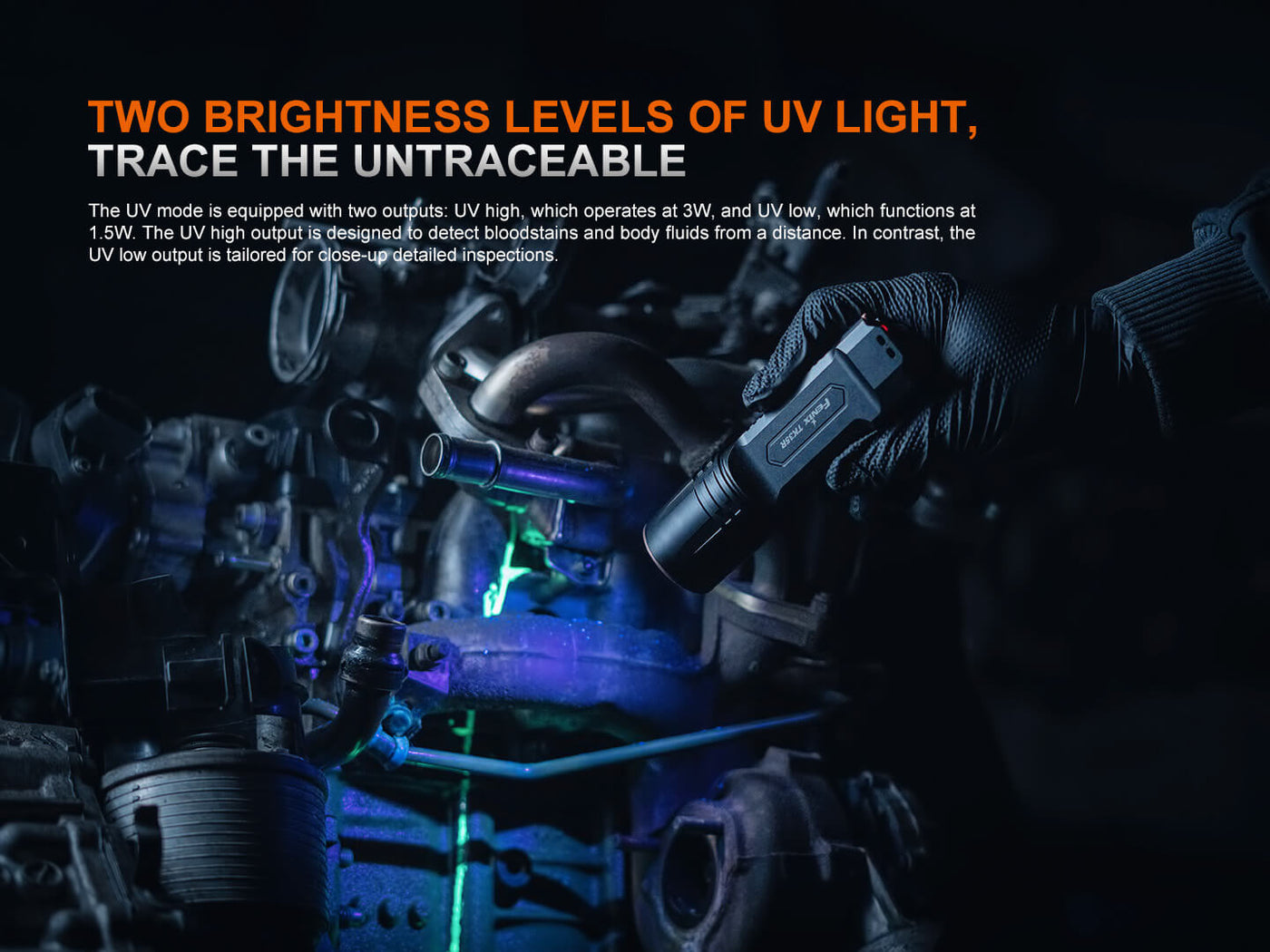 fenix blacklight tactical flashlight Fenix TK35R UV Rechargeable Tactical Flashlight