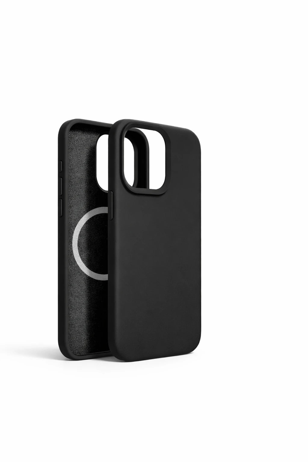 For Upgraded Magnetic Case For iPhone 15 12 Pro Max Wireless Charge Cases Liquid Silicone Phone Cover Black