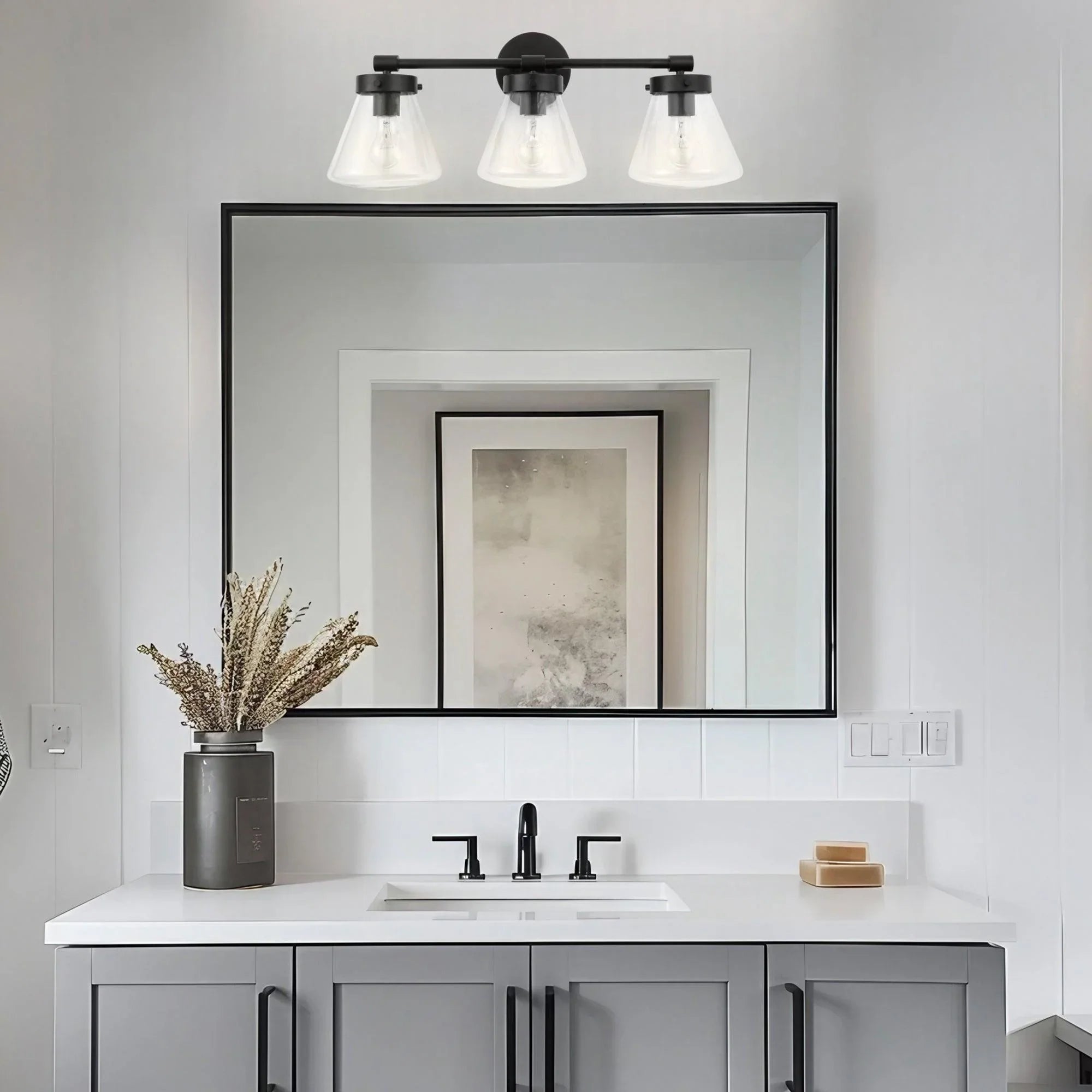Gleam Modern 3-Light Dimmable Vanity Light