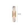 Alabaster Wall Sconce  Natural Marble Wall Light, Gold Modern Alabaster Sconces Wall Mount for Dining Room, Living Room
