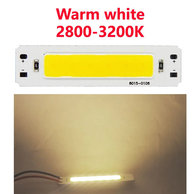 SUMBULBS 5V Input COB LED Bulb Strip Light Source for DIY USB LED Lighting 2W 60*15mm 6cm Bar Lamp Chip Warm Cold White