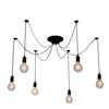Retro Spider Chandelier Multi-Head Scattered Design Ceiling Pendant Light Adjustable Loft Style Lighting for Living Dining Room
