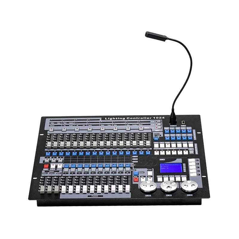 SHEHDS 1024 DMX Console With Flight Case DJ Controller Suitable for Moving Head Light Par Light Series Stage Light Equipment