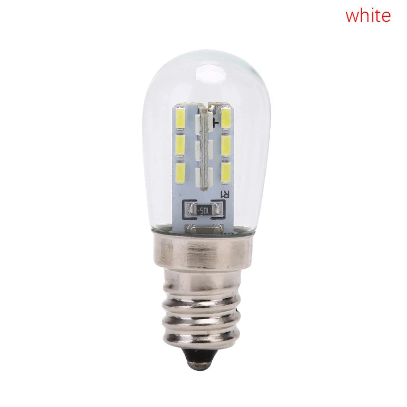 LED Light Bulb E12 220V E12 LED High Bright Glass Shade Lamp Pure Warm White Lighting For Sewing Machine Refrigerator