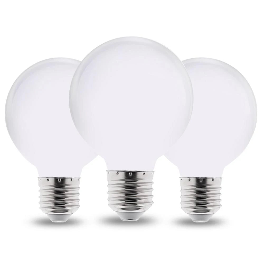 Milky E27 LED Light Bulb AC 220V 110V G80 G95 G125 Ampoule Bombilla LED Bulb Lamp For Home Chandelier Table Lamp Lampada
