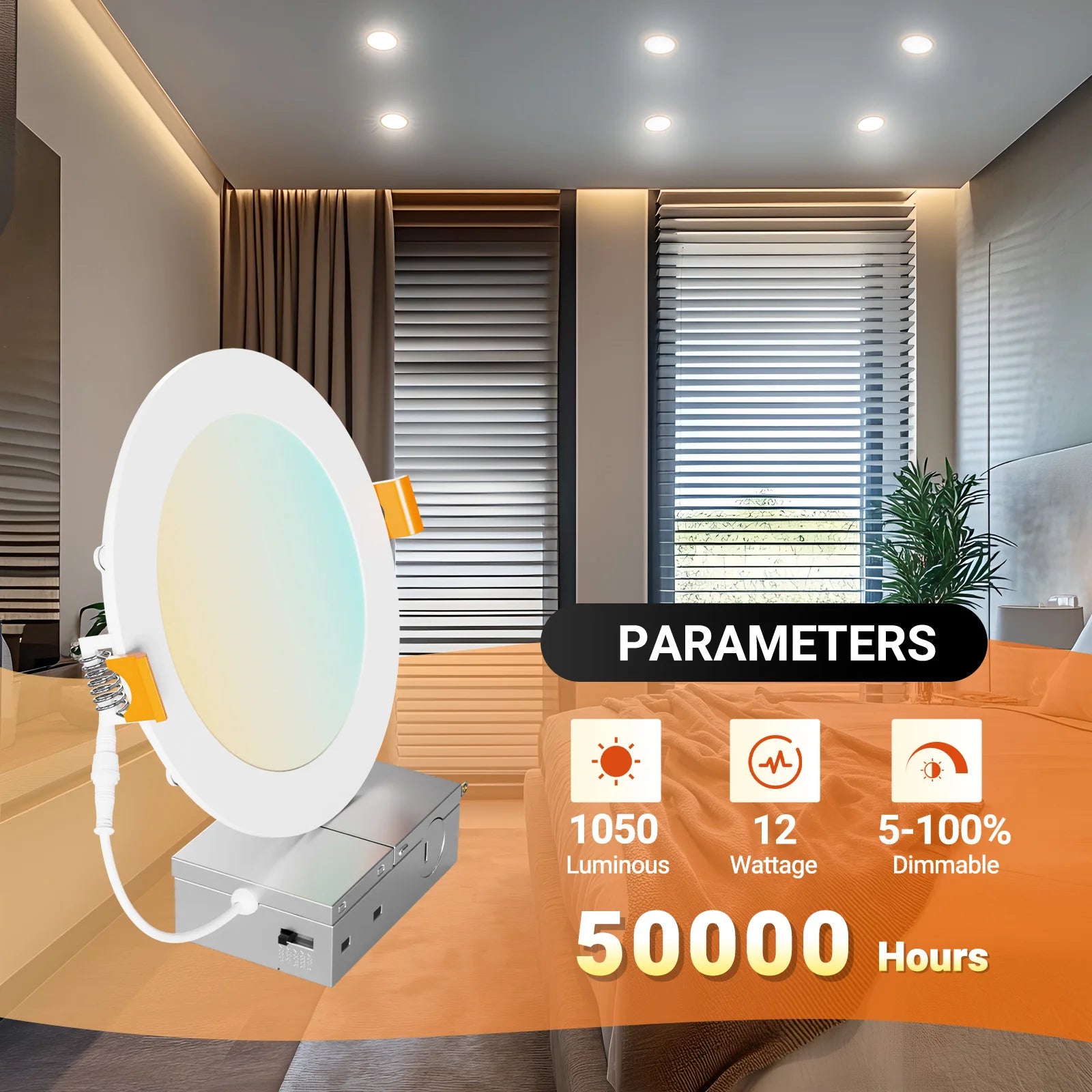 Daybetter 6-inch 24PACK RGB 120V 13W WiFi Smart LED Recessed Downlight DIY for Residential & Commercial Indoor Ceiling Light
