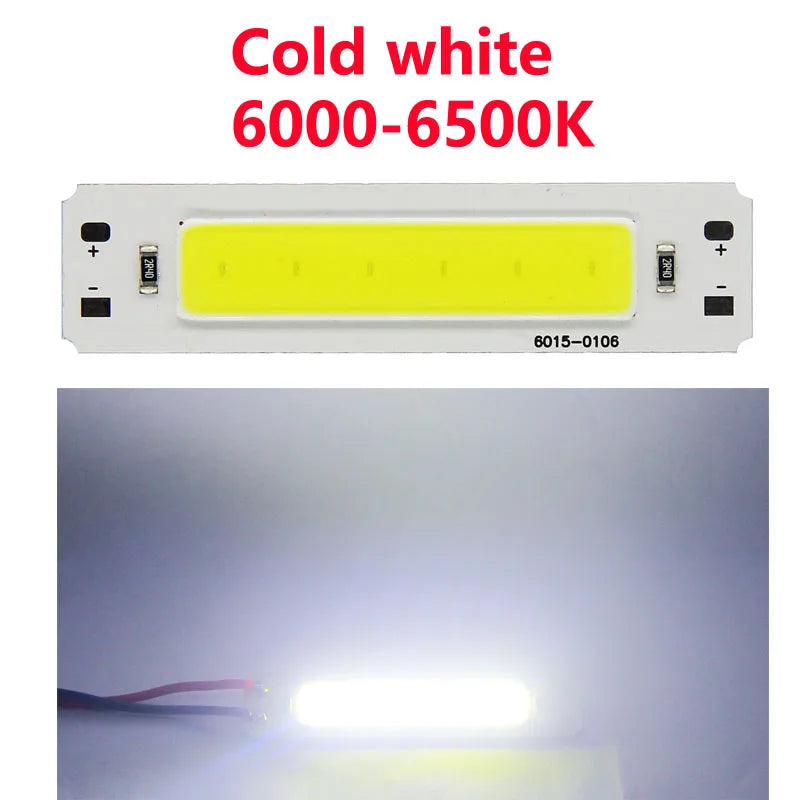 SUMBULBS 5V Input COB LED Bulb Strip Light Source for DIY USB LED Lighting 2W 60*15mm 6cm Bar Lamp Chip Warm Cold White