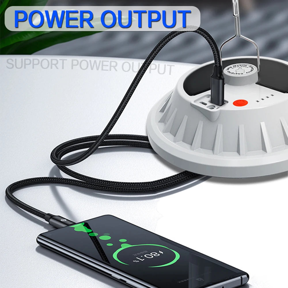 300W Rechargeable LED Bulb Lamp Remote Control Solar Charge Lantern Portable Emergency Night Market Light Outdoor Camping Home