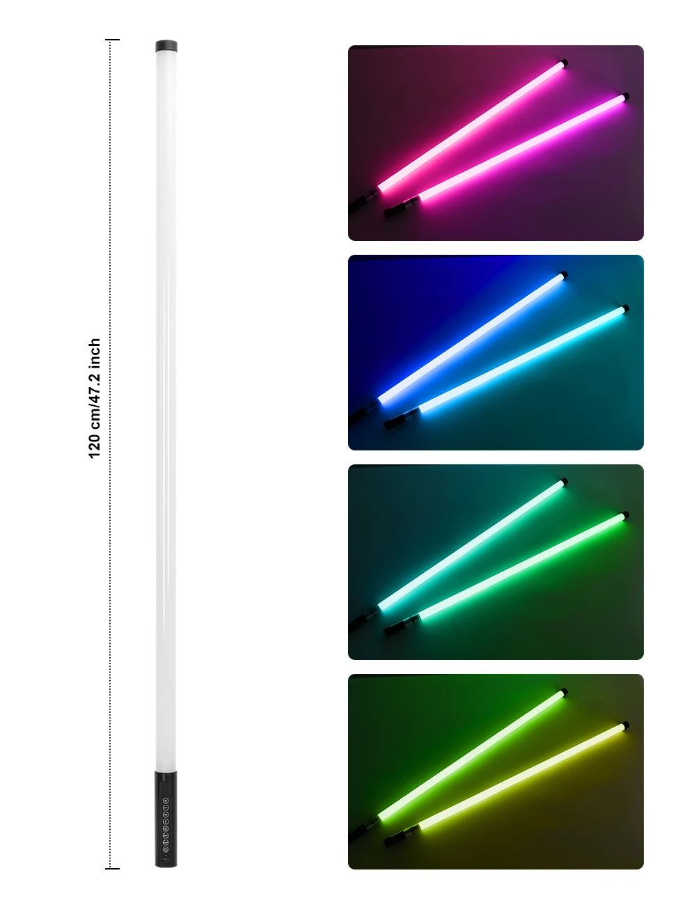 Dropshipping USA in Stock 4Pack TL-130Plus Remote Control RGB LED Pixel Tube Light Bar Wedding Dj Party Events Stage Lighting