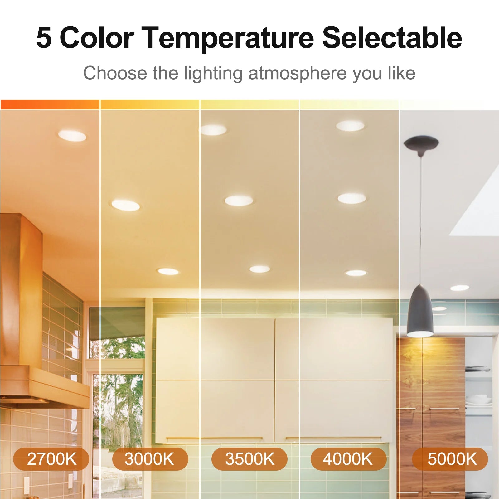 Daybetter 6-inch 24PACK RGB 120V 13W WiFi Smart LED Recessed Downlight DIY for Residential & Commercial Indoor Ceiling Light