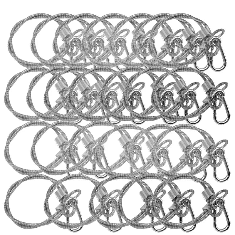 25pcs/lot High Quality 60 cm Long Stage Light Safety Rope Cable/Safe Wire for Stage Light Security 60cm Length
