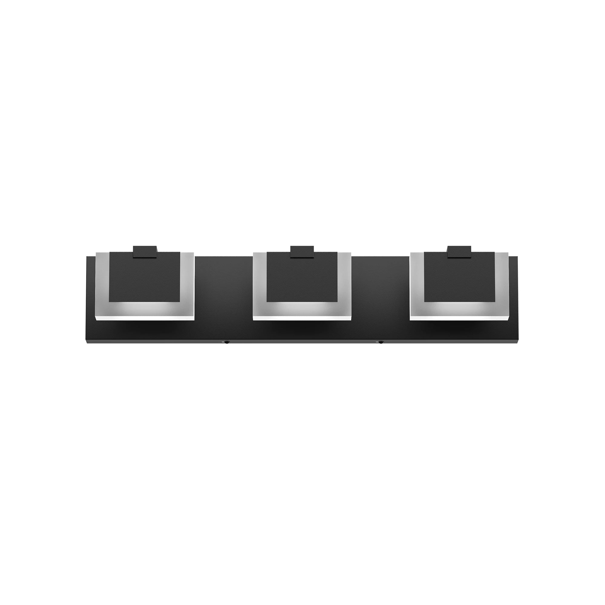 Ship in USA,3 Lights Modern Black Vanity Light up and Down Black LED Vanity Light Fixtures Bathroom Wall Light Over Mirror 6000K