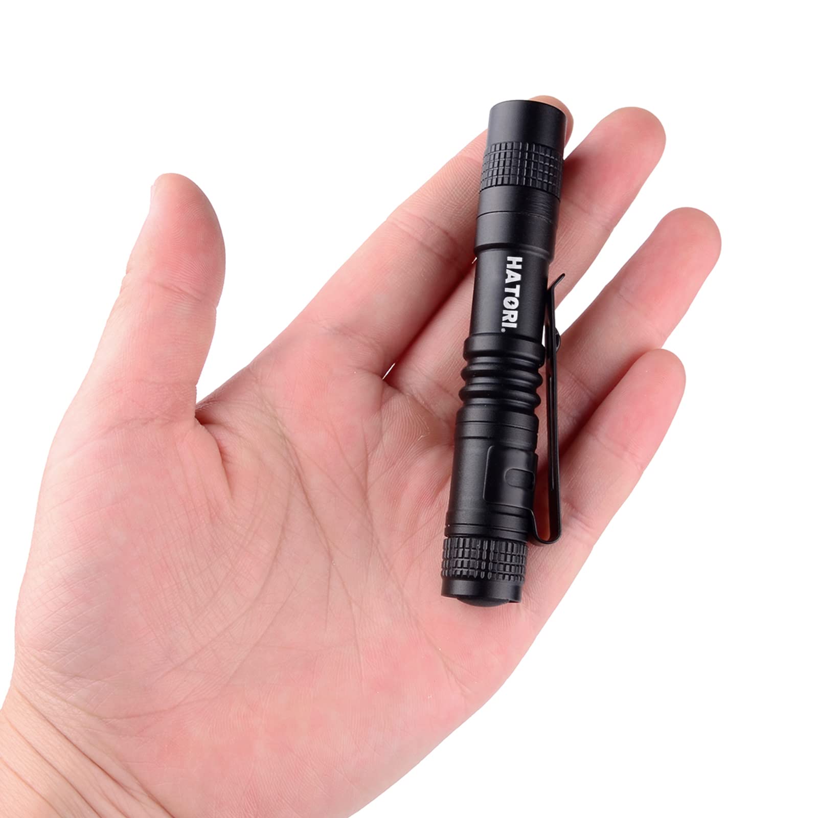 Hatori Small LED Flashlight in hand