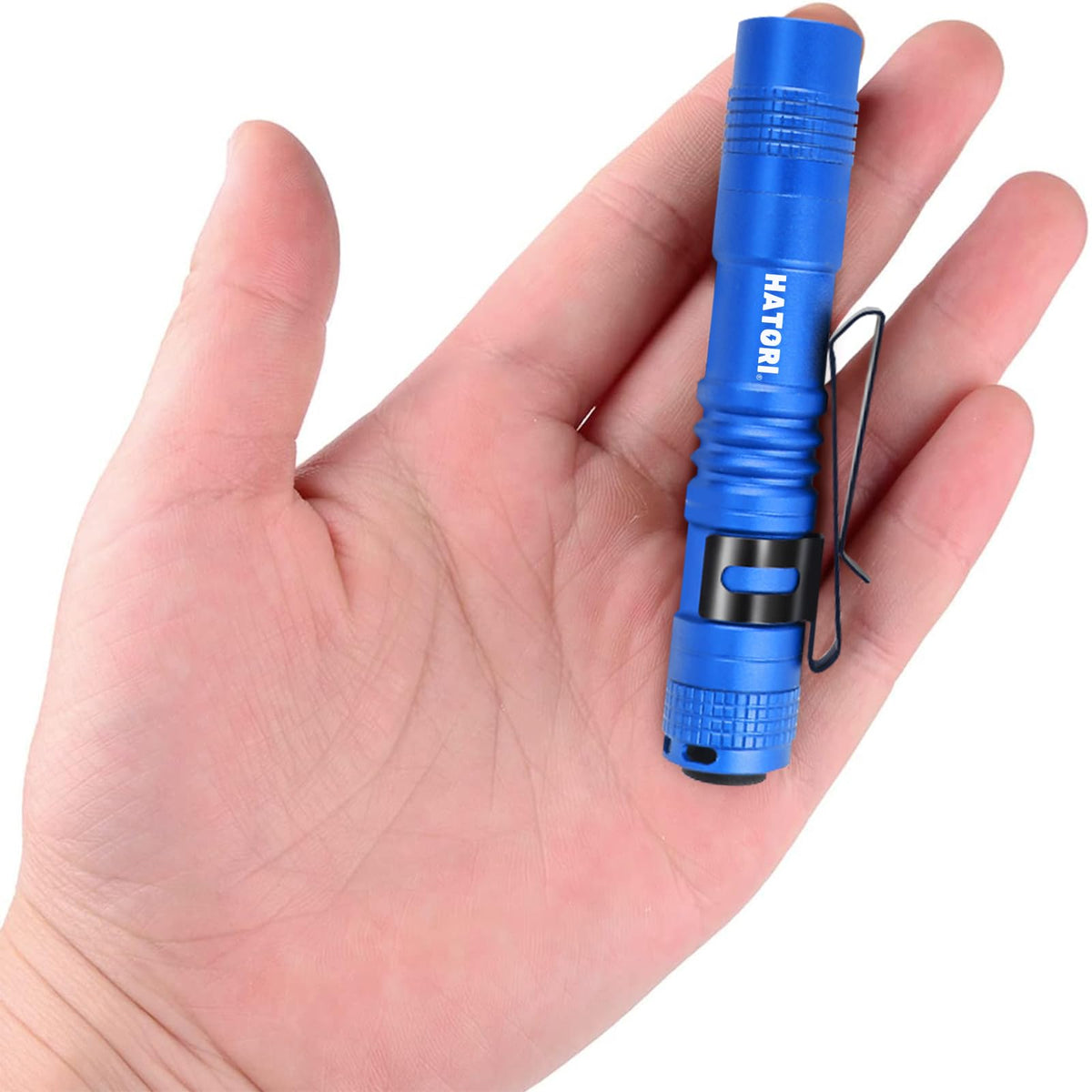 Hatori Small LED Flashlight in hand