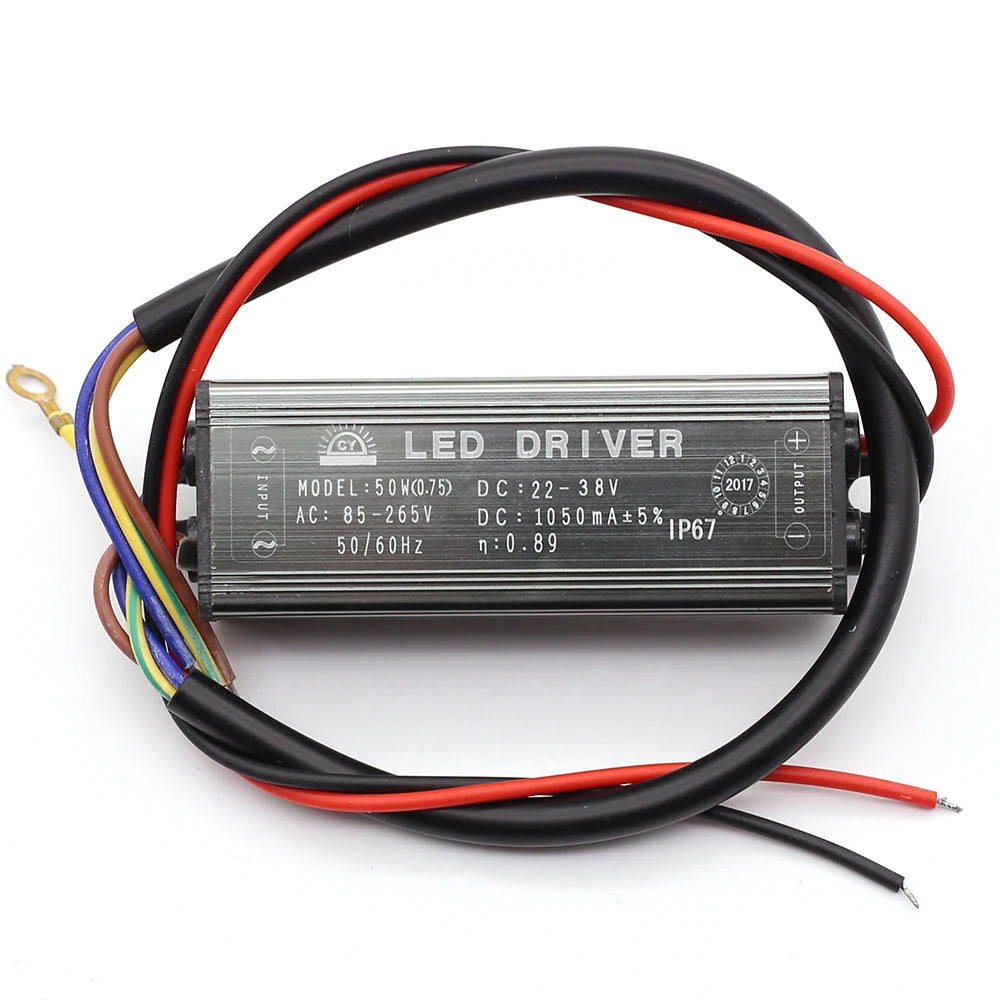 LED Driver 50W 30W 20W 10W Lighting Transformers 1500mA 900mA 600mA 300mA 85-265V DC20-38V Power Supply Adapter For Floodlight
