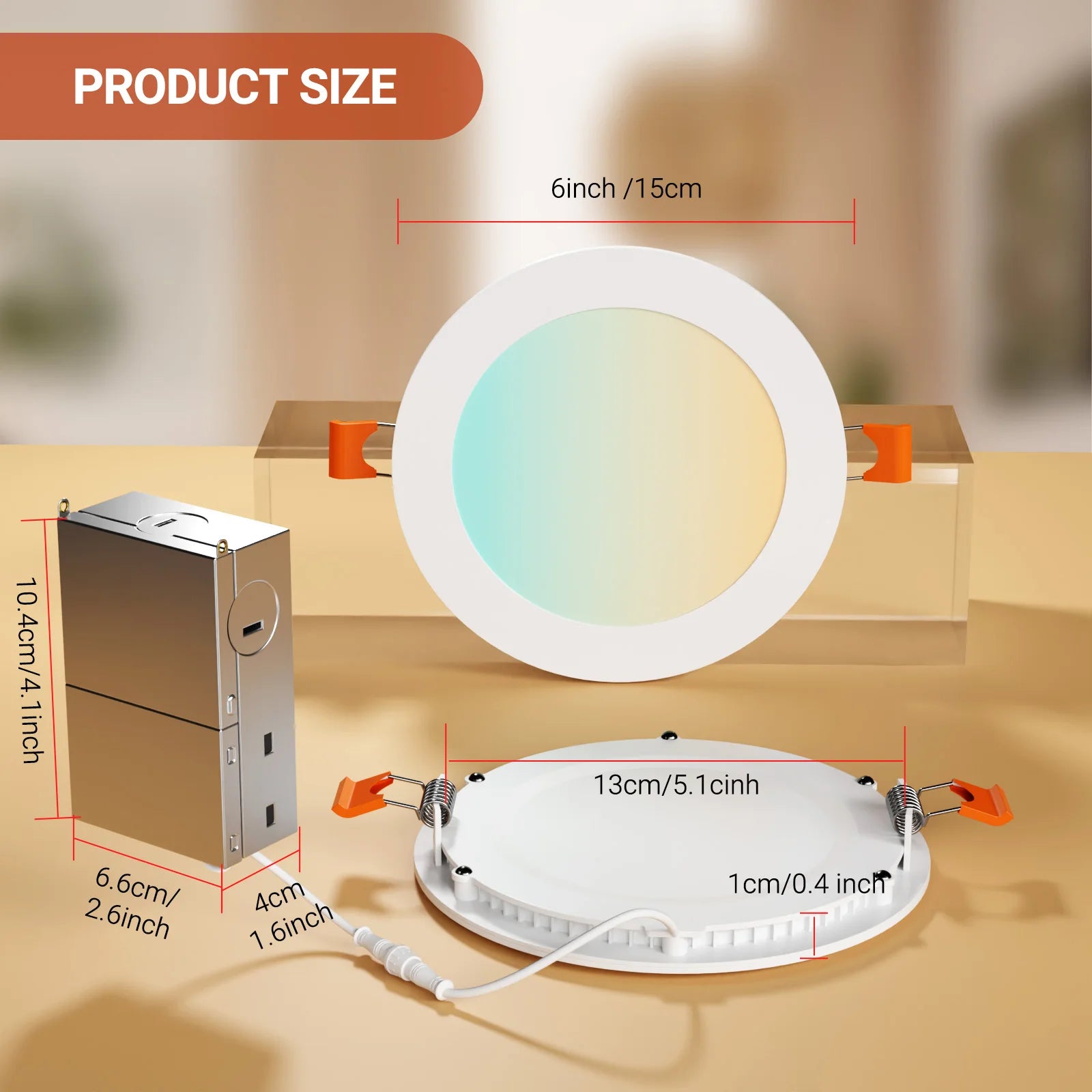 Daybetter 6-inch 24PACK RGB 120V 13W WiFi Smart LED Recessed Downlight DIY for Residential & Commercial Indoor Ceiling Light