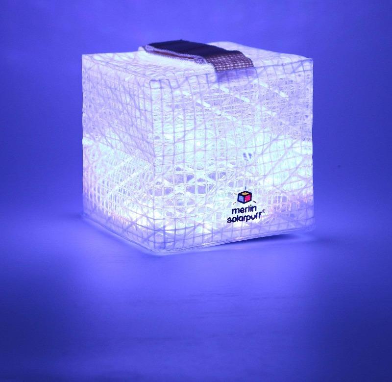 SolarPuff Merlin Multicolor Solar Lantern – Color Mood Light, Waterproof & Foldable