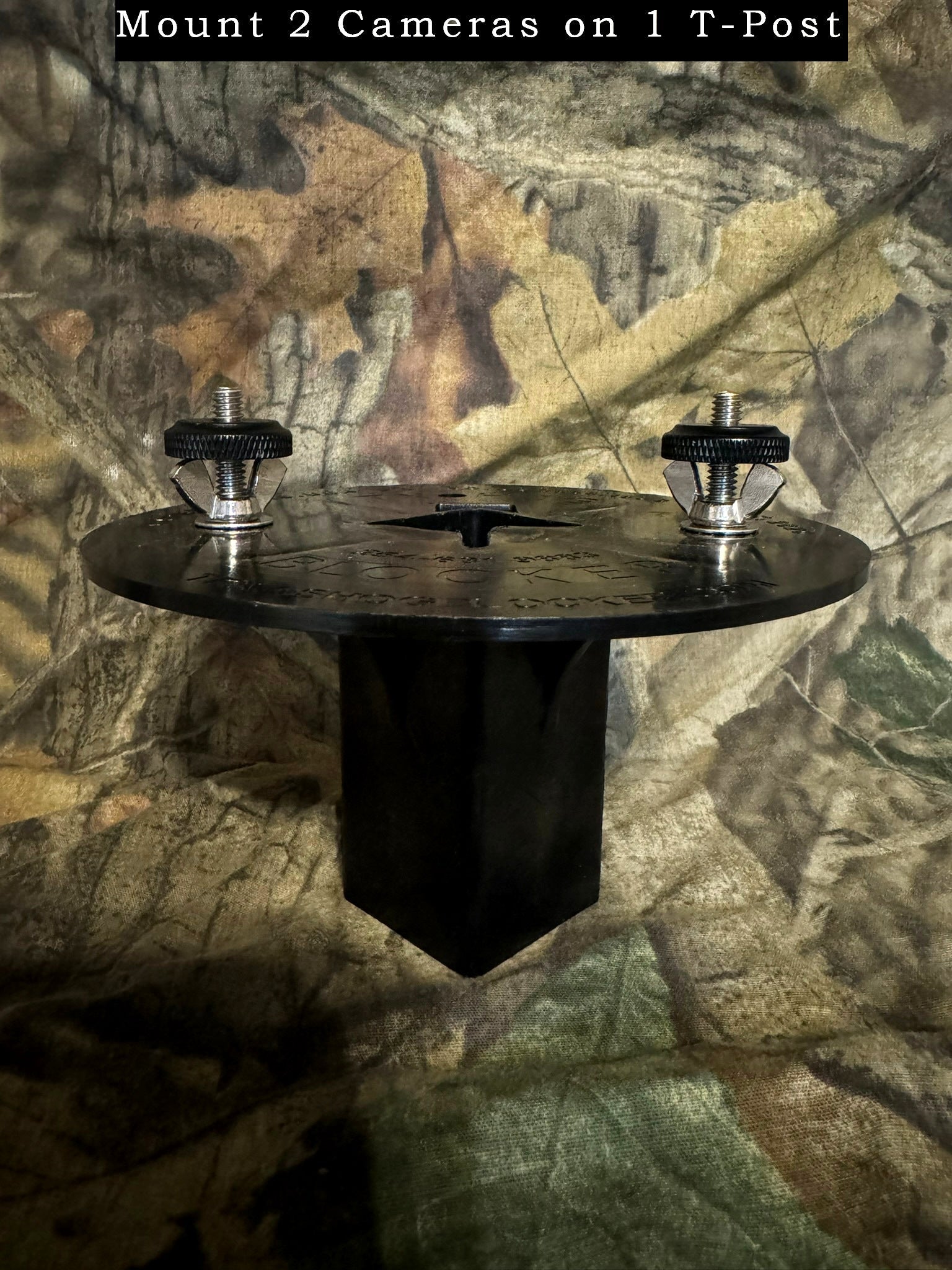 T Post Mount 2 Cameras (no articulating arms, just hardware for mounting 2 cameras)