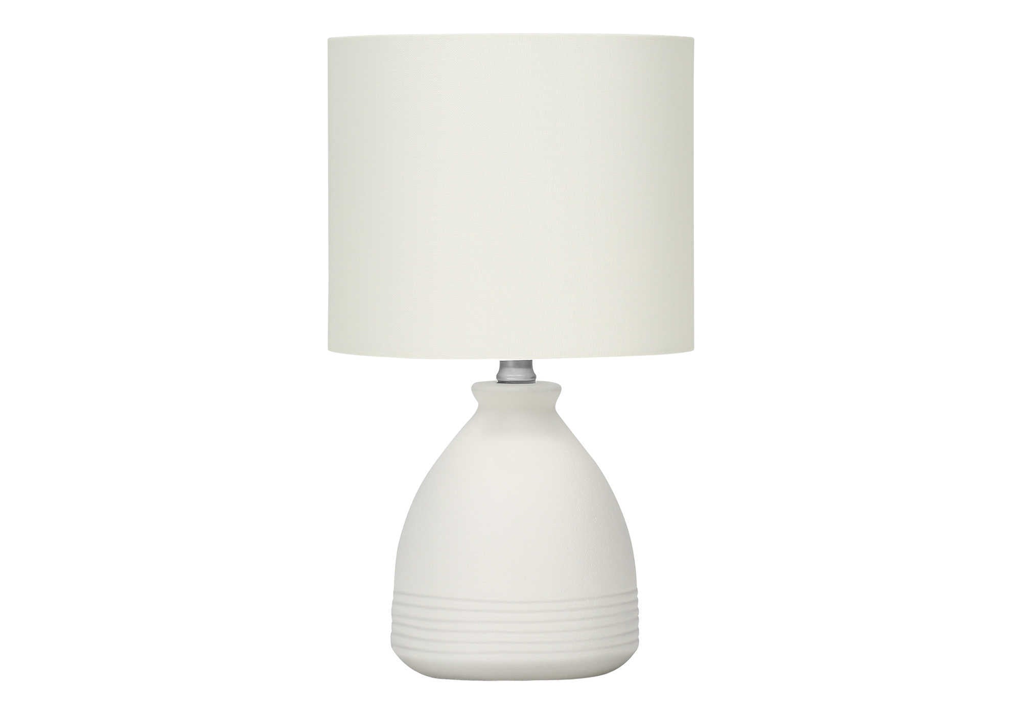 Monarch Specialties I 9741 Lightingtable Lamp, Cream Ceramic, Ivory/Cream Shade, Modern